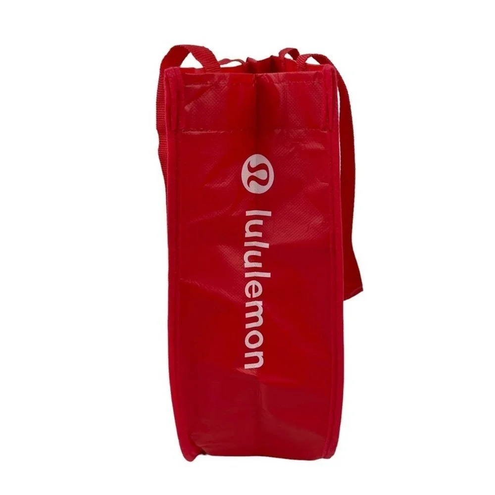 Lululemon Manifesto Dance Sing Floss and Travel Shopping Tote Bag Red White